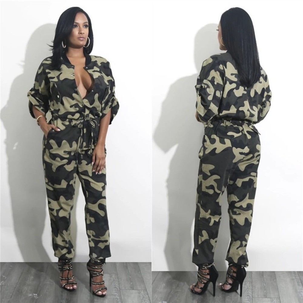 Camouflage jumpsuit